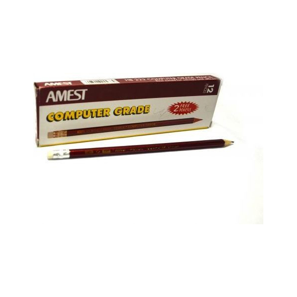 Amest HB 222 Computer Grade Pencil  (pkt/12pc)
